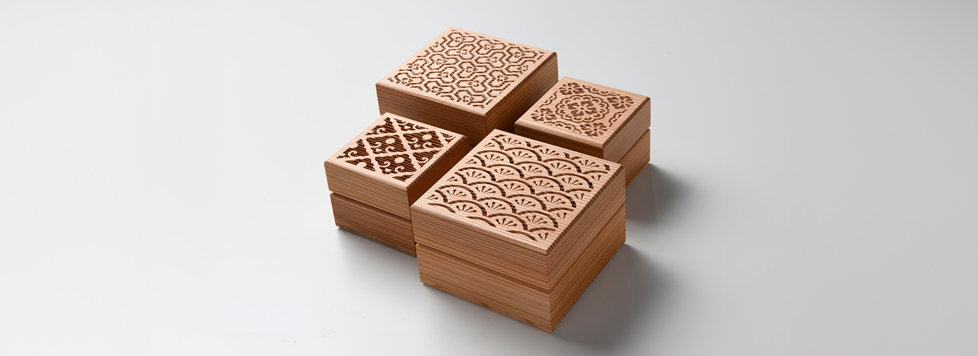 Openworked Wooden Box Tree-Rings:NENRIN